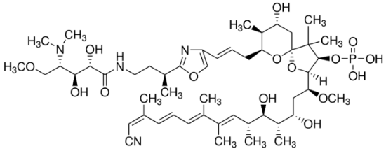 图片 花萼海绵诱癌素A来源于花萼国皮海绵，Calyculin A from Discodermia calyx；≥90% (HPLC), solid