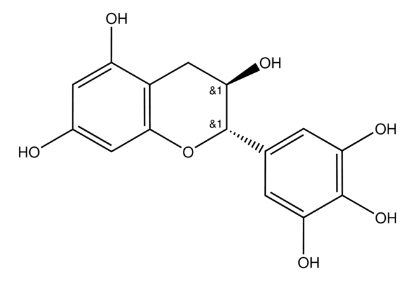 图片 (−)-倍儿茶酸 [没食子儿茶素]，(−)-Gallocatechin；≥98% (HPLC)