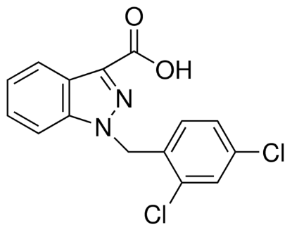 图片 氯尼达明，Lonidamine [LND]；mitochondrial hexokinase inhibitor；≥98% (TLC)
