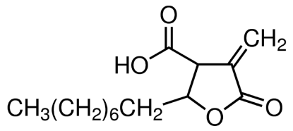 图片 4-亚甲基-2-辛基-5-氧代四氢呋喃-3-羧酸，C75；≥98% (HPLC), powder