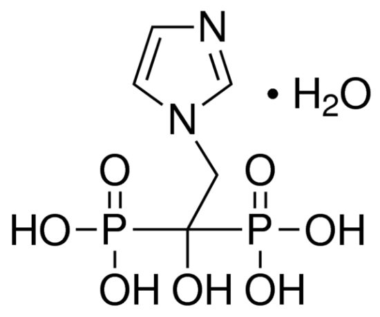图片 唑来膦酸一水合物，Zoledronic acid monohydrate；≥98% (HPLC)