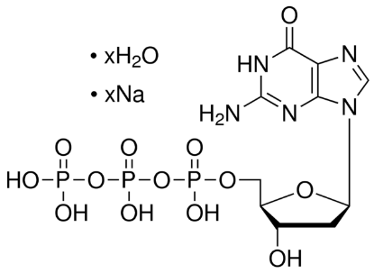 图片 2'-脱氧鸟苷-5'-三磷酸钠盐水合物，2′-Deoxyguanosine 5′-triphosphate sodium salt hydrate [dGTP]；≥96%