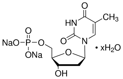 图片 胸苷5'-单磷酸二钠盐水合物，Thymidine 5′-monophosphate disodium salt hydrate [TMP, dTMP]；≥99%
