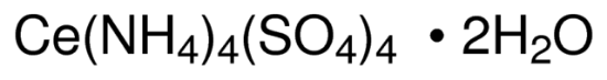 图片 硫酸铈(IV)铵二水合物，Ammonium cerium(IV) sulfate dihydrate；≥94.0% (with KMnO4, redox titration)