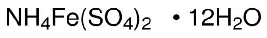 图片 硫酸铁铵 (III)十二水合物 [硫酸高铁铵, 十二水]，Ammonium iron(III) sulfate dodecahydrate；ACS reagent, 99%