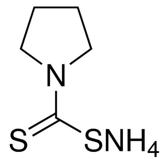 图片 吡咯烷二硫代氨基甲酸铵，Ammonium pyrrolidinedithiocarbamate [APDC, PDC, PDTC]；purum p.a., ≥98.0% (NT)