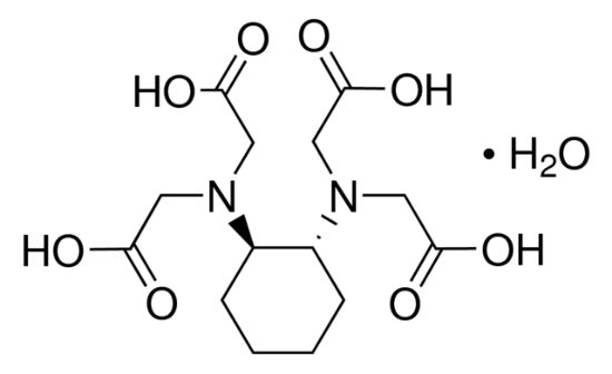 图片 反式-1,2-环己二胺四乙酸一水合物，trans-1,2-Diaminocyclohexane-N,N,N′,N′-tetraacetic acid monohydrate [Chel™-CD, DCTA]；ACS reagent, for complexometry, 98%