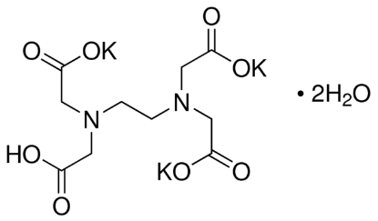 图片 乙二胺四乙酸三钾盐二水合物 [EDTA三钾盐]，Ethylenediaminetetraacetic acid tripotassium salt dihydrate；98% (titration)