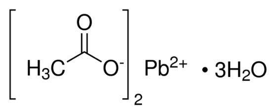 图片 醋酸铅三水合物 [三水乙酸铅]，Lead(II) acetate trihydrate；puriss. p.a., ACS reagent, reag. ISO, reag. Ph. Eur., 99.5-102.0%