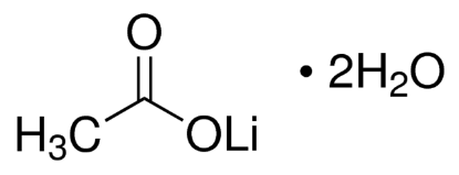 图片 乙酸锂二水合物 [二水醋酸锂]，Lithium acetate dihydrate；BioUltra, ≥99.0% (calc. based on dry substance, NT)