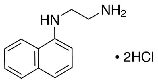 图片 N-(1-萘基)乙二胺二盐酸盐 [盐酸萘乙二胺]，N-(1-Naphthyl)ethylenediamine dihydrochloride [NEDA·2HCl]；ACS reagent, >98%