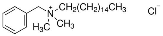 图片 苄基十六烷基二甲基氯化铵；Benzyldimethylhexadecylammonium chloride [16-BAC, HDBAC]；cationic detergent, ≥97.0%