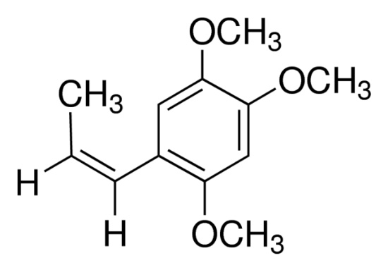 图片 β-细辛脑，cis-2,4,5-Trimethoxy-1-propenylbenzene [β-Asarone]；70%