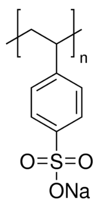 图片 聚(4-苯乙烯磺酸钠) [聚苯乙烯磺酸钠]，Poly(sodium 4-styrenesulfonate) [PSS]；average Mw ~70,000