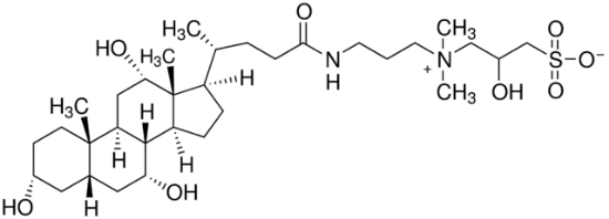 图片 3-[(3-胆胺丙基)二甲基氨基]-2-羟基-1-丙磺酸内盐，CHAPSO；≥98%