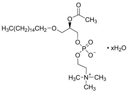 图片 β-乙酰基-γ-O-十六烷基-L-α-磷脂酰胆碱水合物，β-Acetyl-γ-O-hexadecyl-L-α-phosphatidylcholine hydrate [PAF(C16)]；≥98%