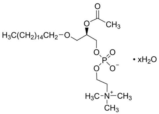 图片 β-乙酰基-γ-O-十六烷基-L-α-磷脂酰胆碱水合物，β-Acetyl-γ-O-hexadecyl-L-α-phosphatidylcholine hydrate [PAF(C16)]；≥98%