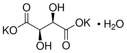 图片 酒石酸钾半水合物，Potassium tartrate dibasic hemihydrate；meets analytical specification of DAC, E336, 99-102% (perchloric acid titration)