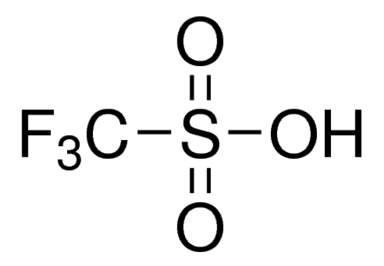 图片 三氟甲磺酸，Trifluoromethanesulfonic acid [TFMSA]；reagent grade, 98%
