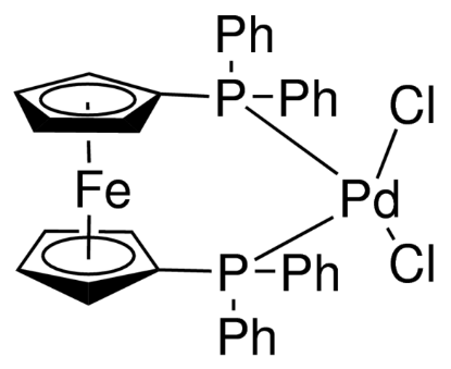 图片 [1,1′-双(二苯基膦)二茂铁]二氯化钯(II)，[1,1′-Bis(diphenylphosphino)ferrocene] dichloropalladium(II) [Pd(dppf)Cl2]；≥99%