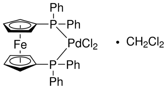 图片 [1,1′-双(二苯基膦)二茂铁]二氯化钯(II)二氯甲烷络合物，[1,1′-Bis(diphenylphosphino)ferrocene] dichloropalladium(II), complex with dichloromethane