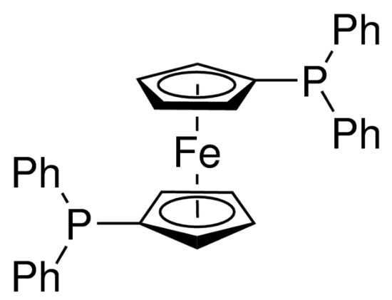 图片 1,1'-双(二苯基膦)二茂铁，1,1'-Bis(diphenylphosphino)ferrocene [DPPF]；97%