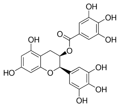 图片 (-)-表没食子儿茶素没食子酸酯，(−)-Epigallocatechin gallate [EGCG]；analytical standard, ≥98.0% (HPLC)