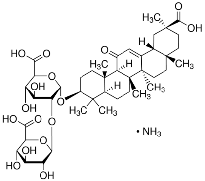 图片 甘草酸铵盐来源于甘草根 (甘草)，Glycyrrhizic acid ammonium salt from glycyrrhiza root (licorice)；≥95.0% (NT)