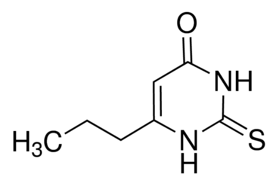图片 6-丙基-2-硫尿嘧啶，6-Propyl-2-thiouracil [PROP, 6-PTU]；VETRANAL®, analytical standard