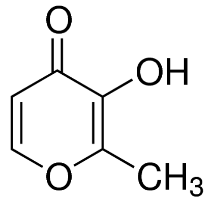 图片 2-甲基-3-羟基-4-吡喃酮 [麦芽酚]，3-Hydroxy-2-methyl-4-pyrone [Maltol]；99%