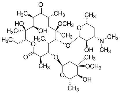 图片 克拉霉素，Clarithromycin [CLM]；96.0-102.0% (HPLC)