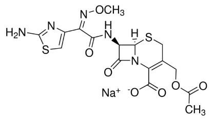 图片 头孢噻肟钠盐 [噻孢霉素]，Cefotaxime sodium salt；potency: 916-964 μg per mg