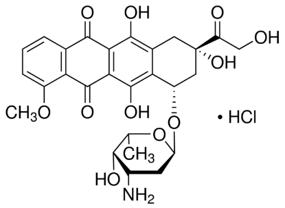 图片 盐酸阿霉素 [盐酸多柔比星]，Doxorubicin hydrochloride [DOX]；suitable for fluorescence, 98.0-102.0% (HPLC)