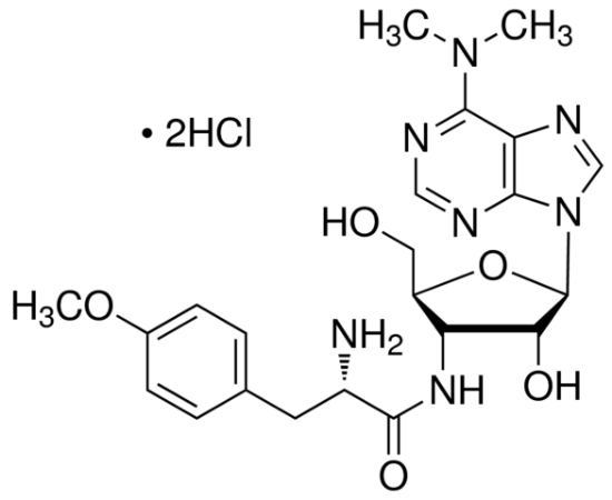 图片 嘌呤霉素二盐酸盐来源于白色链球菌，Puromycin dihydrochloride from Streptomyces alboniger；powder, BioReagent, suitable for cell culture, ≥98% (HPLC)