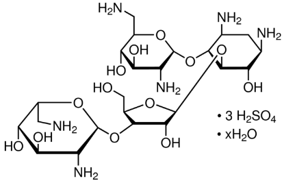图片 硫酸新霉素，Neomycin trisulfate salt hydrate；meets USP testing specifications, powder, ≥600 μg neomycin per mg (Dried basis)