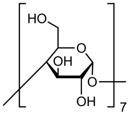 图片 β-环糊精，β-Cyclodextrin [β-CD]；produced by Wacker Chemie AG, Burghausen, Germany