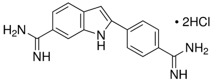 图片 4',6-二脒基-2-苯基吲哚二盐酸盐，4′,6-Diamidino-2-phenylindole dihydrochloride [DAPI]；BioReagent, suitable for fluorescence, ≥95.0% (HPLC)