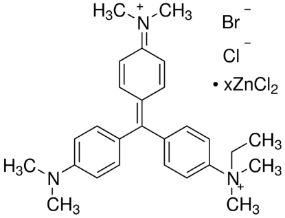 图片 甲基绿氯化锌盐，Methyl Green；zinc chloride salt, for microscopy (Bact., Bot., Hist.)