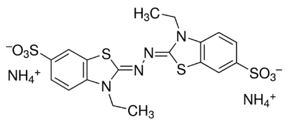 图片 2,2′-联氮双(3-乙基苯并噻唑啉-6-磺酸)二铵盐，2,2′-Azino-bis(3-ethylbenzothiazoline-6-sulfonic acid) diammonium salt [ABTS, AzBTS-(NH4)2]；tablet, 10 mg substrate per tablet