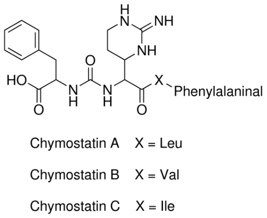 图片 胰凝乳蛋白酶抑制剂，Chymostatin；Roche