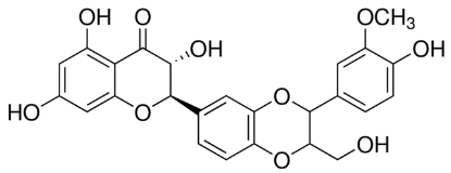 图片 水飞蓟宾 (A+B混合物)，Silybin；mixture of Silybin A and B, primary reference standard