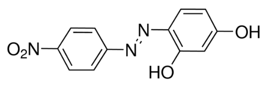 图片 4-(4-硝基苯偶氮)间苯二酚 [镁试剂I]；4-(4-Nitrophenylazo)resorcinol；Dye content 90%