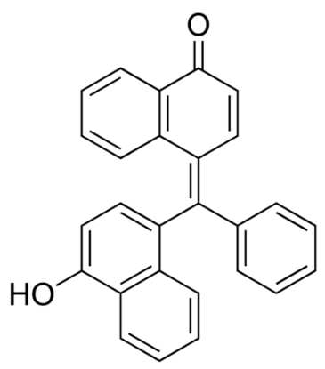 图片 α-萘酚醌苯基甲烷 [α-纳富妥苯]，α-Naphtholbenzein；indicator (pH 8.2-10.0)