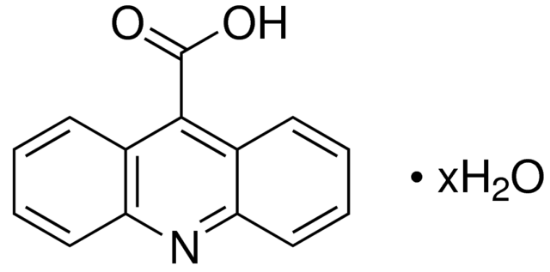 图片 9-吖啶羧酸水合物，9-Acridinecarboxylic acid hydrate；97%