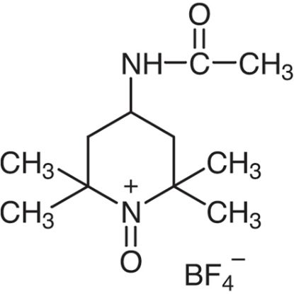 图片 4-(乙酰氨基)-2,2,6,6-四甲基-1-氧代哌啶四氟硼酸，4-(Acetylamino)-2,2,6,6-tetramethyl-1-oxo-piperidinium tetrafluoroborate [Bobbitt′s salt]；97% (HPLC)