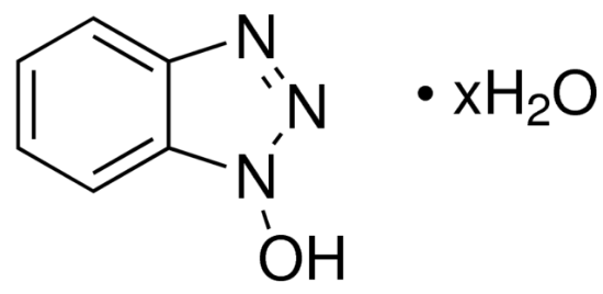 图片 1-羟基苯并三唑水合物，1-Hydroxybenzotriazole hydrate [HOBt Hydrate]；wetted with not less than 20 wt. % water, 97% dry basis