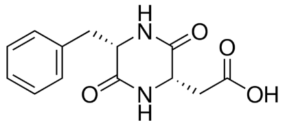 图片 (2S-顺式)-(-)-5-苄基-3,6-二氧-2-哌嗪乙酸，(2S-cis)-(−)-5-Benzyl-3,6-dioxo-2-piperazineacetic acid；analytical standard, ≥97.0% (HPLC)