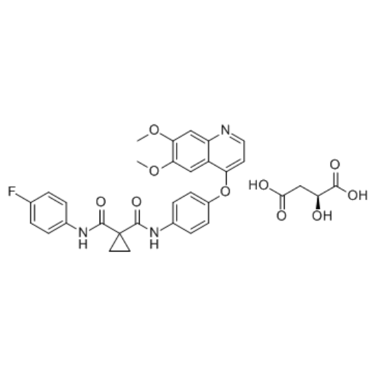 图片 卡博替尼苹果酸盐，Cabozantinib malate；≥99% (HPLC)