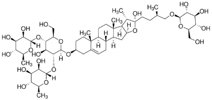 图片 原薯蓣皂苷，Protodioscin；from Dioscorea spp., ≥98% (HPLC)