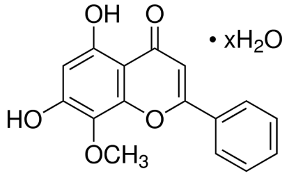 图片 汉黄芩素水合物，Wogonin hydrate；≥98% (HPLC), solid